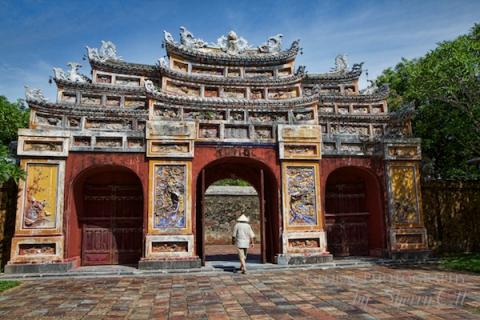 The Citadel in Hue is the main tourist attraction.